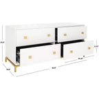 Commode moderne à 4 tiroirs Claudette