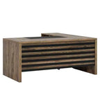 62.2 Bureau avec caisson mobile, capacité de 204 kg, motif rayé noir et gris