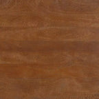 Table basse ovale faite à la main en bois de manguier 38" | Base à boules et cônes ronds