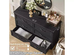 Commode 6 tiroirs pour Chambre, Commode à tiroirs, Commode en bois moderne de style rustique, Commode de rangement