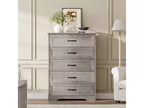 Commode 6 tiroirs pour Chambre, Commode à tiroirs, Commode en bois moderne de style rustique, Commode de rangement