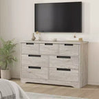 Commode de chambre à coucher avec 7 tiroirs, chiffonnier en bois pour placard, meuble de rangement pour couloir, salon et bureau