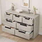 Commode de chambre à coucher avec 7 tiroirs, chiffonnier en bois pour placard, meuble de rangement pour couloir, salon et bureau