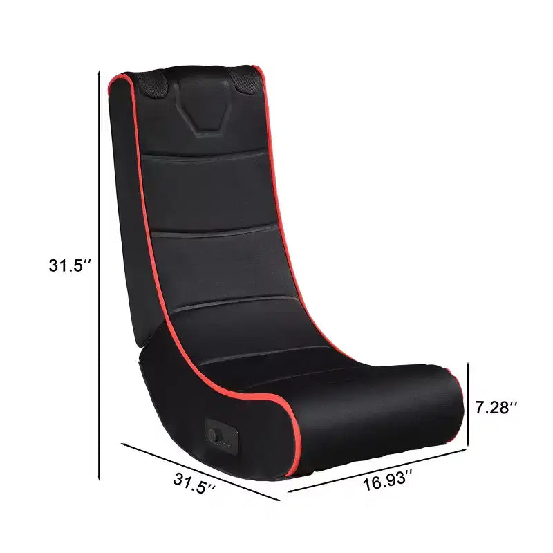 Chaise de jeu pliante au sol Bluetooth Claudia avec haut-parleurs intégrés