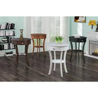 Table d'appoint rectangulaire en bois brun de 24 po de hauteur, 1 pièce