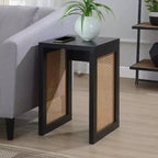 Table d'appoint carrée en bois coloris beige de 61 cm de hauteur, 1 pièce