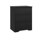 Commode à 3 tiroirs pour chambre à coucher, commode en bois de 75 cm de haut, petite commode de chevet, organisateur de rangement de vêtements pour chambre à coucher, couloir