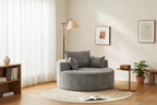 Plush Modern Sleeper Chair No Assembly Cozy Single Sofa for Living Room and Bedroom