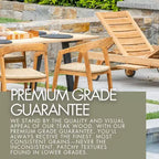 Table à manger d'extérieur naturelle et réglable pour 6-8 personnes, 79-118 pouces - Beige