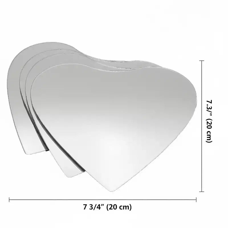 Miroirs Décoratifs Auto-Adhésifs Français pour la Maison (Lot de 4), Disponibles en 8 Formes Uniques