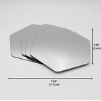 Miroirs Décoratifs Auto-Adhésifs Français pour la Maison (Lot de 4), Disponibles en 8 Formes Uniques
