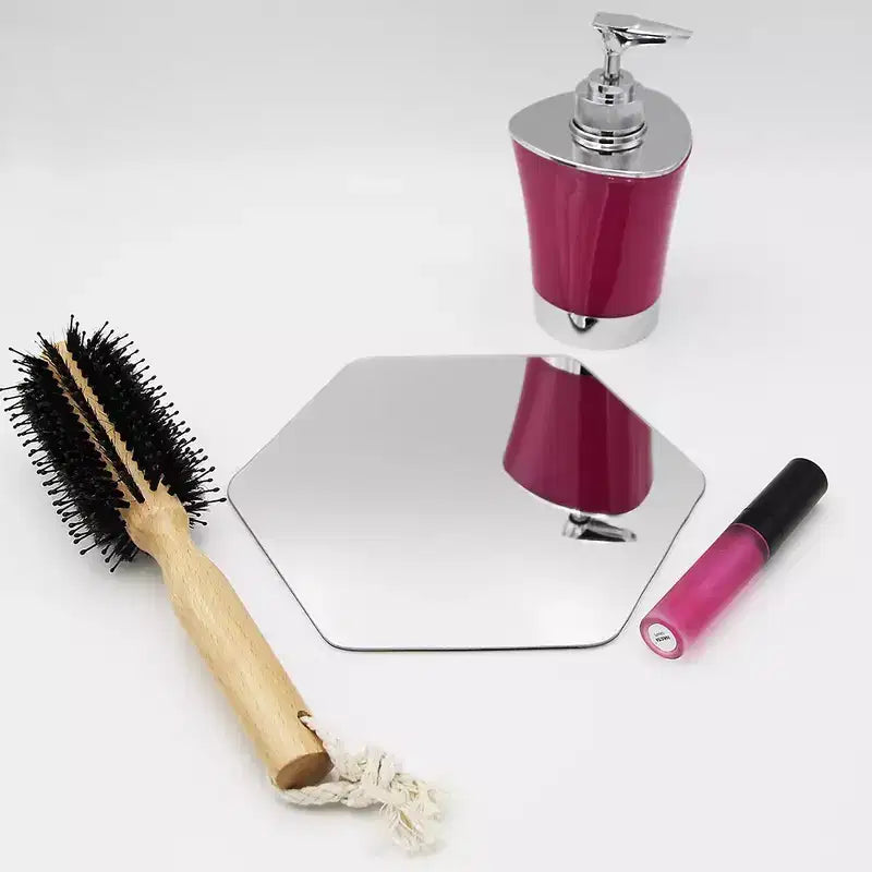 Miroirs Décoratifs Auto-Adhésifs Français pour la Maison (Lot de 4), Disponibles en 8 Formes Uniques