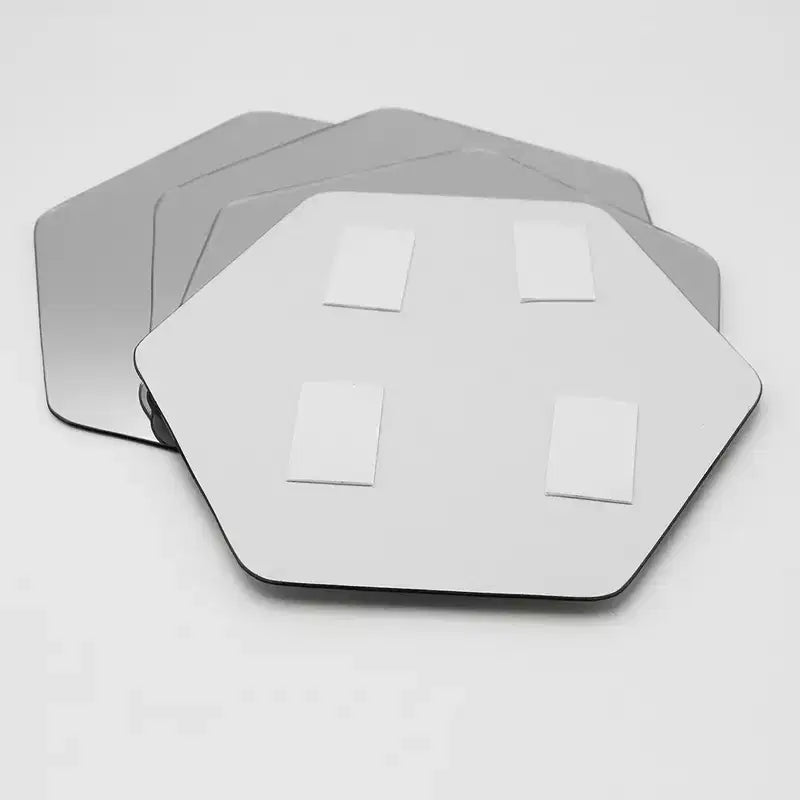 Miroirs Décoratifs Auto-Adhésifs Français pour la Maison (Lot de 4), Disponibles en 8 Formes Uniques