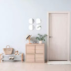 Miroirs Décoratifs Auto-Adhésifs Français pour la Maison (Lot de 4), Disponibles en 8 Formes Uniques