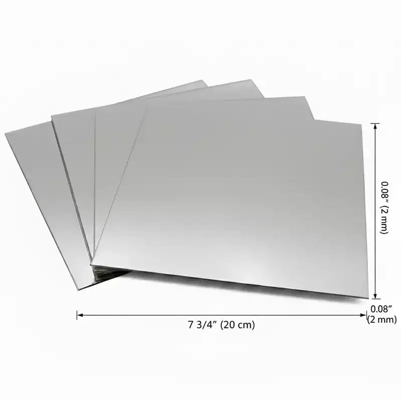Miroirs Décoratifs Auto-Adhésifs Français pour la Maison (Lot de 4), Disponibles en 8 Formes Uniques