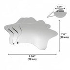 Miroirs Décoratifs Auto-Adhésifs Français pour la Maison (Lot de 4), Disponibles en 8 Formes Uniques