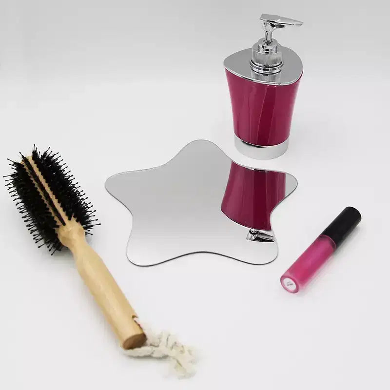 Miroirs Décoratifs Auto-Adhésifs Français pour la Maison (Lot de 4), Disponibles en 8 Formes Uniques