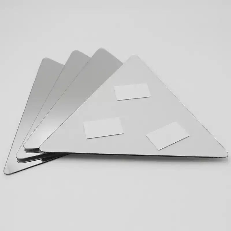 Miroirs Décoratifs Auto-Adhésifs Français pour la Maison (Lot de 4), Disponibles en 8 Formes Uniques