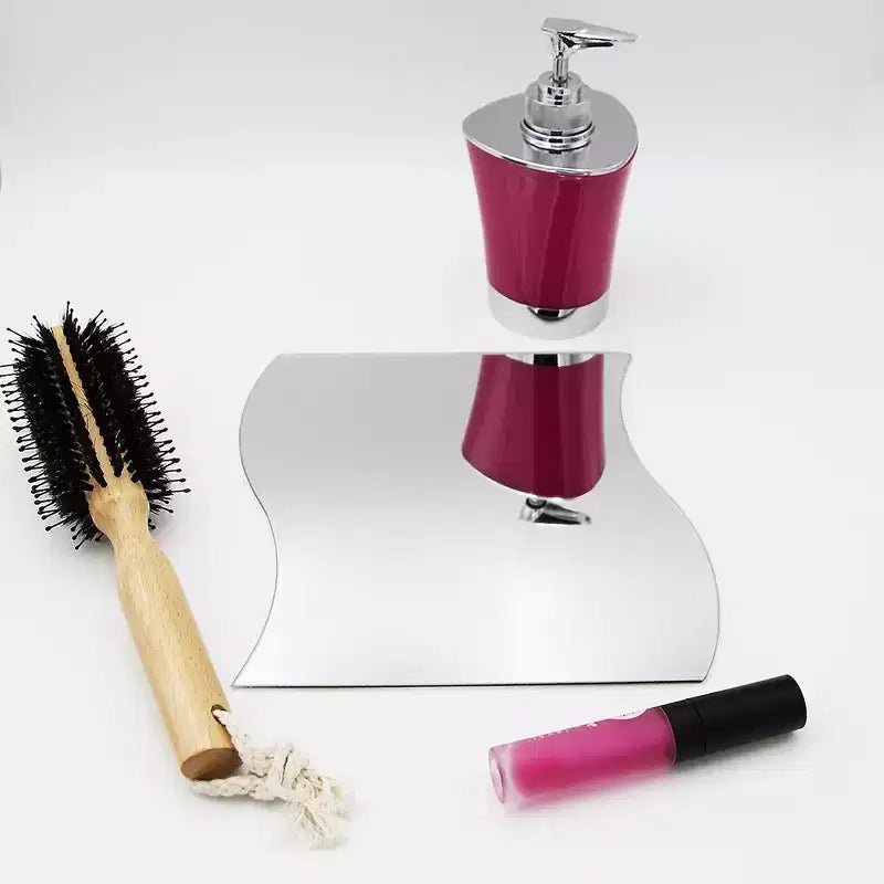 Miroirs Décoratifs Auto-Adhésifs Français pour la Maison (Lot de 4), Disponibles en 8 Formes Uniques