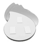 Miroirs Décoratifs Auto-Adhésifs Français pour la Maison (Lot de 4), Disponibles en 8 Formes Uniques