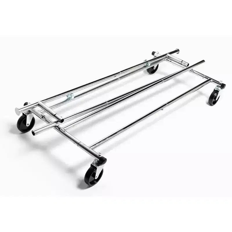 Portant à vêtements réglable sur roulettes